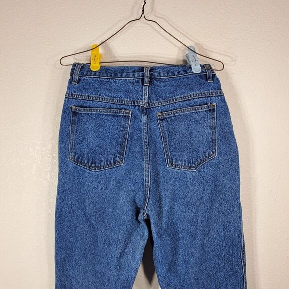 VTG Forenza Womens Jeans Size 12 High-Waisted Mom Jeans Classic Blue Denim Pleat - Picture 6 of 9